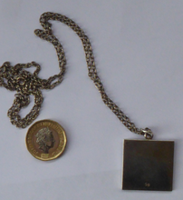 Load image into Gallery viewer, 1970s Vintage Jack Spencer Sterling Silver Ingot Pendant &amp; Chain. Edinburgh Hallmark for the Silver Jubilee
