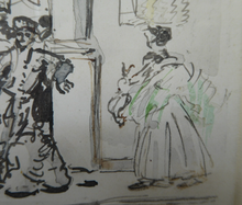 Load image into Gallery viewer, Muirhead Bone Spanish Drawing The Marketplace at Oviedo
