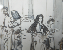 Load image into Gallery viewer, Muirhead Bone Spanish Drawing The Marketplace at Oviedo
