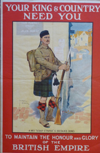 Load image into Gallery viewer, WWI Recruitment Poster Lawson Wood Wee Scrap O&#39;Paper Published 1914
