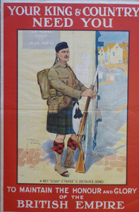 WWI Recruitment Poster Lawson Wood Wee Scrap O'Paper Published 1914