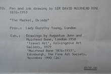 Load image into Gallery viewer, Muirhead Bone Spanish Drawing The Marketplace at Oviedo
