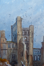 Load image into Gallery viewer, Victorian Art for Sale. James Burrell Smith Watercolour of the Ruins of an Abbey
