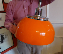 Load image into Gallery viewer, 1970s Guzzini Hanging Ceiling Shade
