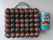 Load image into Gallery viewer, Vintage Handbag Made of Recycled Beer Bottle Caps
