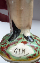 Load image into Gallery viewer, Antique Temperence Figure Double Sided Man Water and Gin
