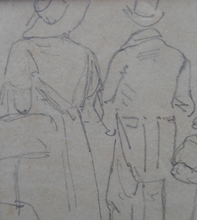 Load image into Gallery viewer, 19th Century Pencil Drawing by Wolfgang Adam TOEPFFER (1766 - 1847) Switzerland. Sheet of Figure Studies
