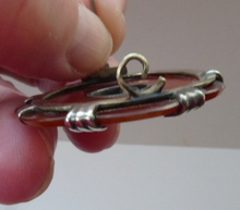 Load image into Gallery viewer, SCOTTISH SILVER. Victorian Striped SLAB Agate Brooch with Silver Settings
