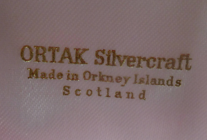 Early Scottish ORTAK Silver Earrings by MALCOLM GRAY for Silvercraft. Original Box. Hallmarked 1975