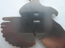 Load image into Gallery viewer, SCOTTISH SILVER Pendant. Edinburgh Hallmark 1992. Golden Eagle Pendant. Designer Piece: SW
