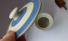 Load image into Gallery viewer, Vintage Cornishware TG Green Storage Jar: Mid Century. Larger Size. 6 3/4 inches height
