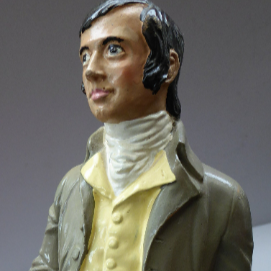 Rubberoid Whisky Advertising Figure Robert Burns