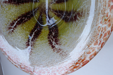 Load image into Gallery viewer, Large Art Deco WMF IKORA Crackle Glass Shallow Bowl; probably by Karl Wiedmann, c 1930
