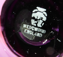 Load image into Gallery viewer, Stylish 1970s SHERINGHAM WEDGWOOD GLASS Purple Candlestick by Stennett-Wilson. 5 inches High
