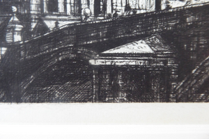Francis Dodd Etching Ponte di Mezzo Pisa 1915