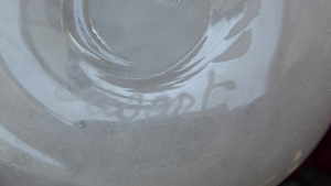 Scottish VASART Art Glass Vase. Etched signature to base; Vintage 1950s