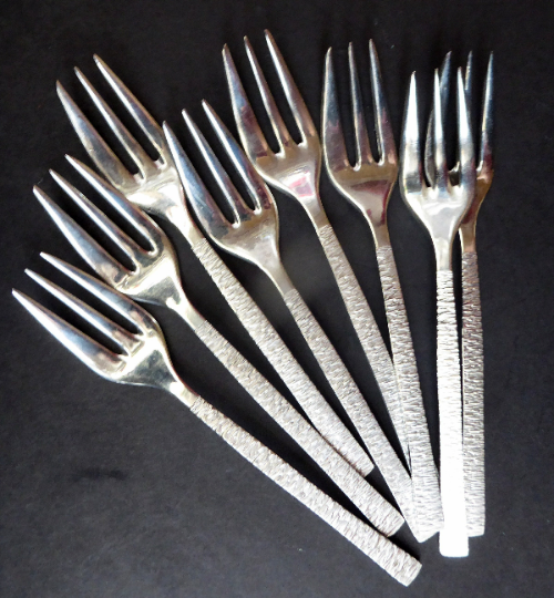 Vintage Viners Studio Pastry Forks by Gerald Benney