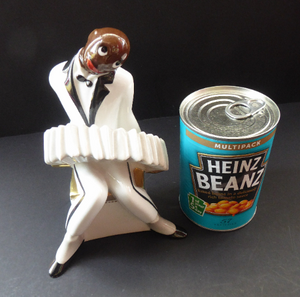 Very Rare ROBJ Collection ART DECO French Jazz Band Accordionist Figurine; c 1928