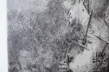 Load image into Gallery viewer, ORIGINAL ETCHING: William Lionel Wyllie (1851 – 1931) Battle of Trafalgar; c 1920. Pencil Signed
