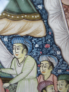 Original Vintage Indian Miniature Watercolour Painting