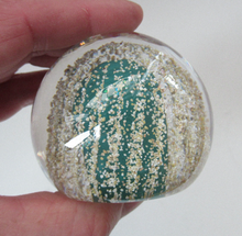 Load image into Gallery viewer, SCOTTISH PAPERWEIGHT. Vintage 1960s Strathearn Sea Urchin Paperweight with Original Paper Label
