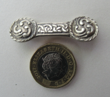 Load image into Gallery viewer, 1940s Silver CELTIC Bar Brooch Designed by Robert Allison
