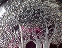 Load image into Gallery viewer, Kosta Boda Style Clear Glass Plate with Trees
