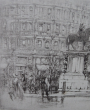 Load image into Gallery viewer, William Walcot Charing Cross London Etching 1919 Signed
