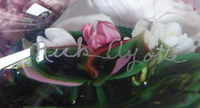 Load image into Gallery viewer, Rare RICK AYOTTE Limited Edition 1995 Cushion Cut Paperweight: Floral / Roses. LARGE SIZE 
