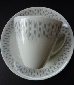 Beautiful Vintage 1960s NORWEGIAN Porcelain Porsgrund Coffee Set: RISOTTO Pattern