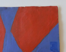 Load image into Gallery viewer, Frank Beanland Abstract Spot Painting Red and Blue Abstract
