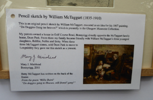 Scottish Art for Sale. William McTaggart Sketch for the Oil Painting Do Doggies Go to Heaven