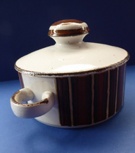 Load image into Gallery viewer, LARGE 1970s Chunky MIDWINTER Stonehenge EARTH Pattern Tureen or Lidded Serving Dish
