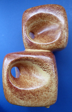 Load image into Gallery viewer, BERTONCELLO 1960s Italian Space Age Sculptural Chimney Vase with Holes. Large Example. Drunken Bricklayer Style
