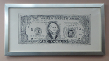 Load image into Gallery viewer, Scottish Art for Sale. George Wyllie Dollar Bill Etching 1980s
