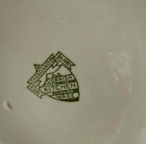 Vintage Cornishware TG Green Storage Jar: Mid Century. Larger Size. 6 3/4 inches height