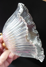 Load image into Gallery viewer, ANTIQUE Edwardian HOLOPHANE Style Ribbed Glass Lamp Shade 
