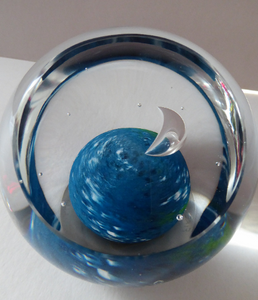 SCOTTISH PAPERWEIGHT. Limited Edition Caithness Glass. 1970s Designed Peter Holmes and Entitled First Quarter