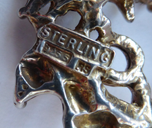 Load image into Gallery viewer, Vintage BRUTALIST Design. Sterling Silver Brooch. Marked STERLING 925S RS for Randers Sølvvarefabrik
