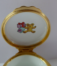 Load image into Gallery viewer, Vintage Halcyon Days Enamels Christmas Box 1995. Bundle of Christmas Presents. Excellent Condition
