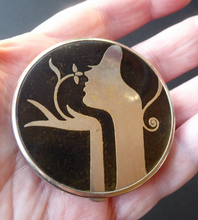 Load image into Gallery viewer, Very Rare ART DECO TOKALON Miniature Powder Compact with Original Contents. Good Condition

