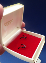 Load image into Gallery viewer, Early Scottish ORTAK Silver Earrings by MALCOLM GRAY for Silvercraft. Original Box. Hallmarked 1975
