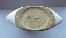 Load image into Gallery viewer, STUDIO POTTERY. Large Signed Stoneware Vase by Judith Gilmour (1937 - 2003). 15 inch in height

