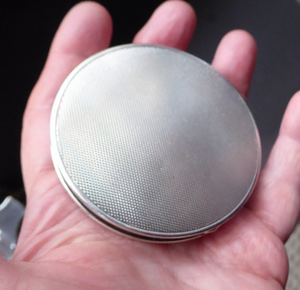 Solid Silver Powder Compact