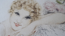 Load image into Gallery viewer, Louis Icart Colour Etching for Sale. La Belle Rose 1930s
