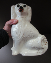 Load image into Gallery viewer, Antique Staffordshire Dogs Chimney Spaniels / Wally Dugs
