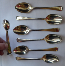Load image into Gallery viewer, Boxed Set Silver Plate Teaspoons and Sugar Tongs
