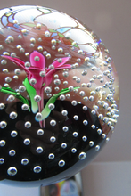Load image into Gallery viewer, 1970s Scottish Caithness Glass Paperweight Flower in the Rain
