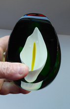 Load image into Gallery viewer, Scottish Caithness Glass Paperweight: Calla Lily by Gordon Hendry
