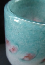 Load image into Gallery viewer, Scottish VASART Art Glass Vase. Etched signature to base; Vintage 1950s
